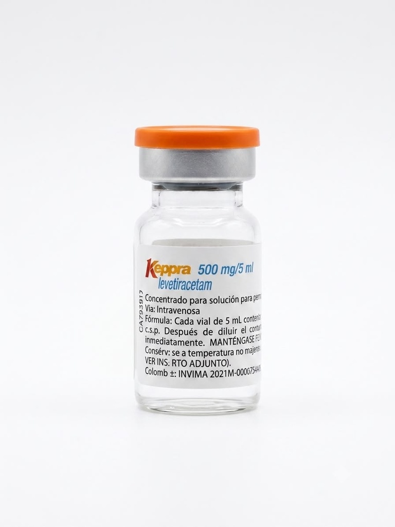 KEPPRA 500MG/5ML AMPOLLAS GSK