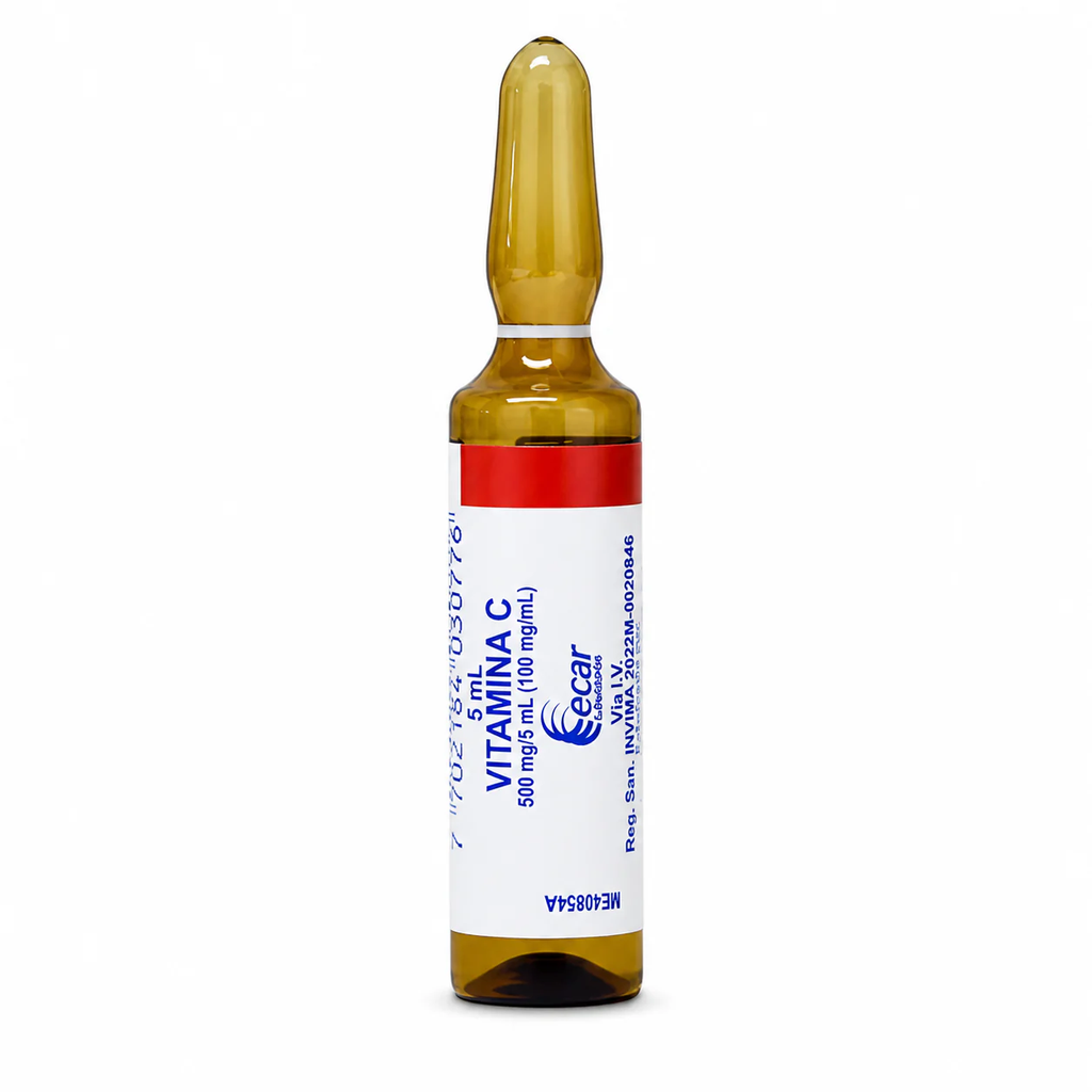 VITAMINA C 500MG/5ML AMPOLLA ECAR