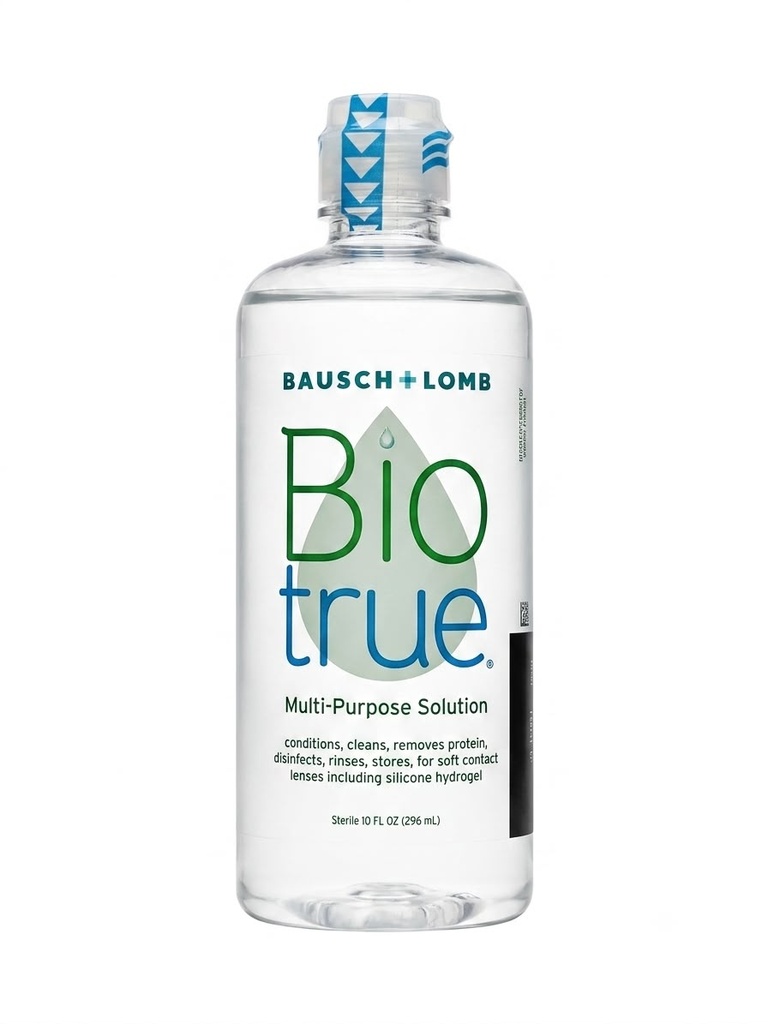 BIO TRUE LIMPIADOR MULTIUSOS PARA LENTES DE CONTACTO 296ML