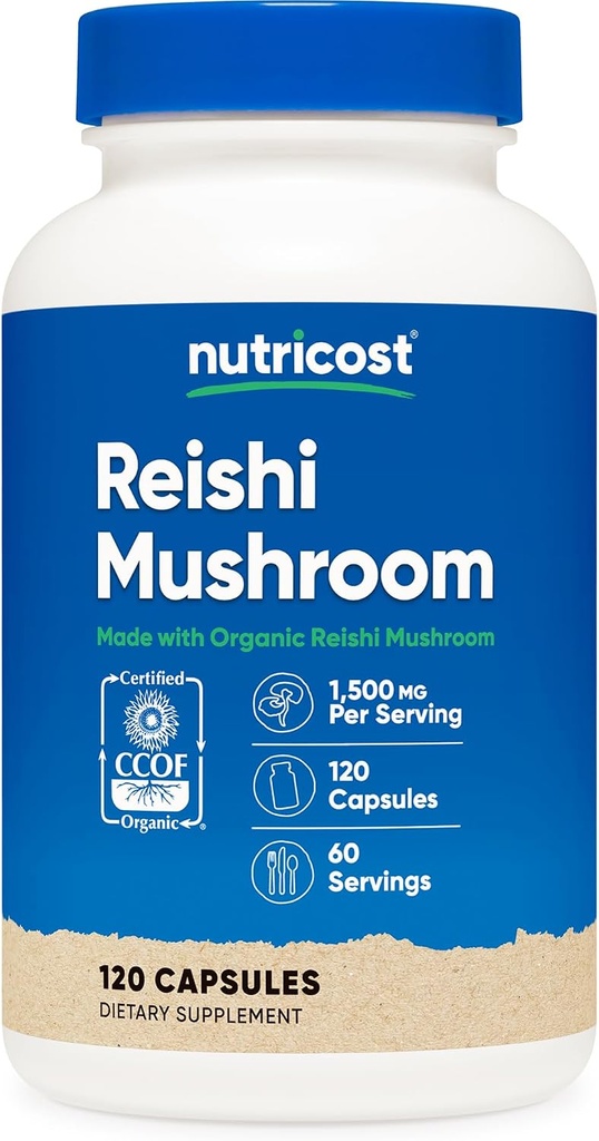 REISHI MUSHROOM 1500MG 120 CAP NUTRICOST