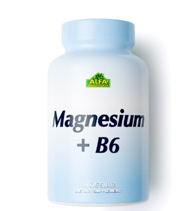 MAGNESIUM + B6 100 CAP ALFA VITAMINS