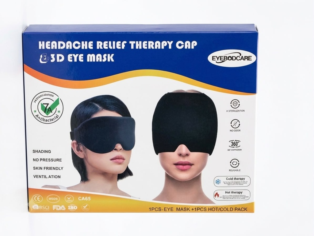 ANTIFAZ 3D ALIVIO MIGRAÑA NEGRO 2 PC