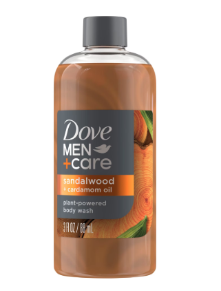 BODY WASH DOVE MEN CARE SANDALWOOD + CARDAMON OIL 88ML