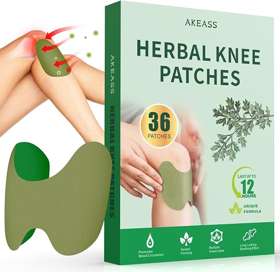 HERBAL KNEE PATCHES PARCHES RODILLAS AKEASS 36 CT