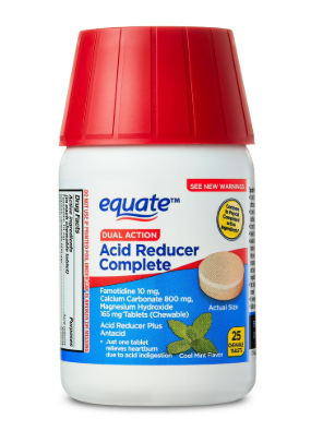 EQUATE DUAL ACTION ACID REDUCER COMPLETE COOL MINT 25 CHEWABLE