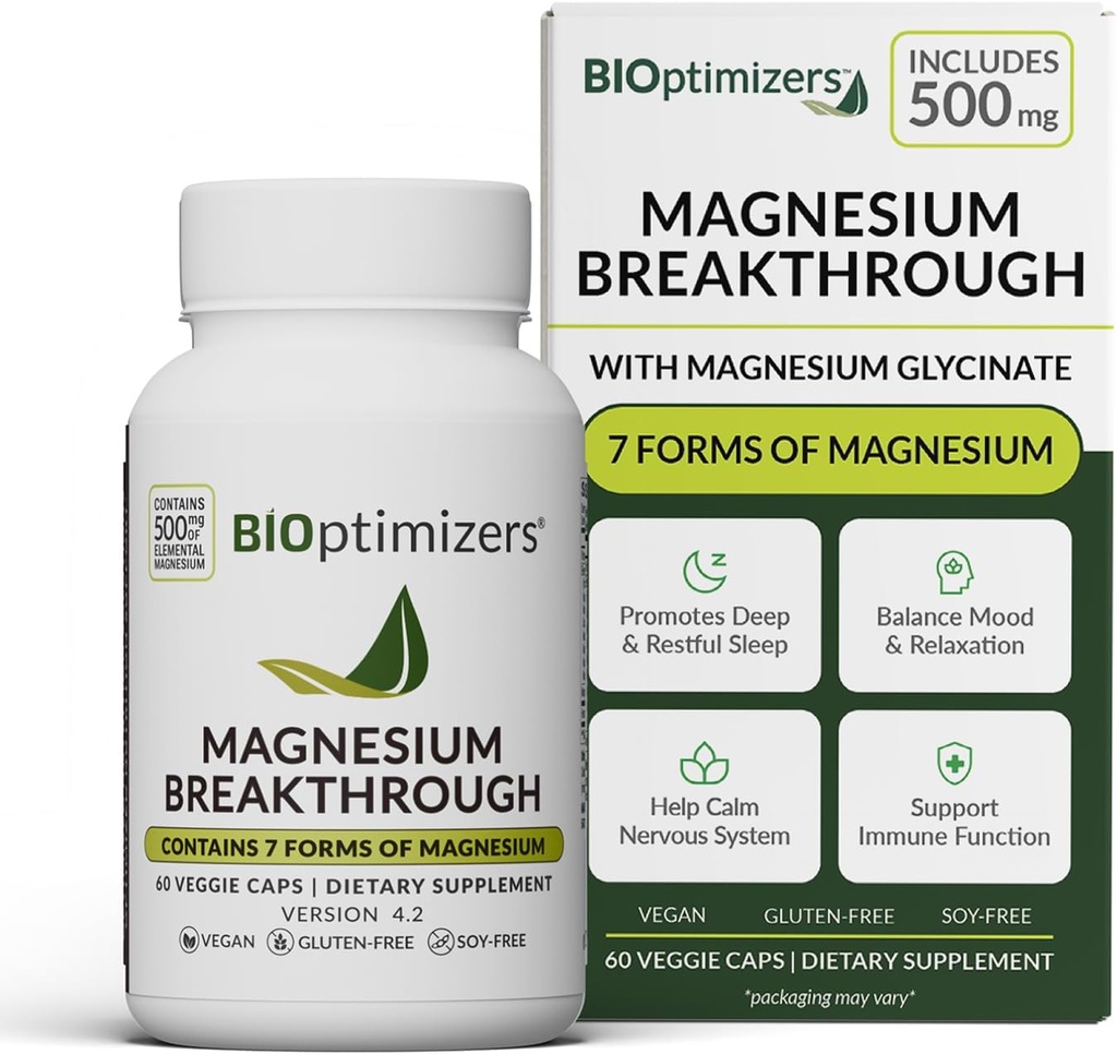 MAGNESIUM BREAKTHROUGH 7 FORMAD DE MAGNESIUM 60 CAP BIOPTIMIZERS
