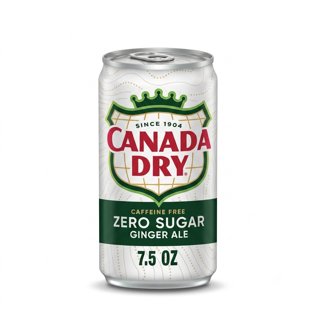 BEBIDA CANADA DRY ZERO SUGAR GINGER ALE 221 ML