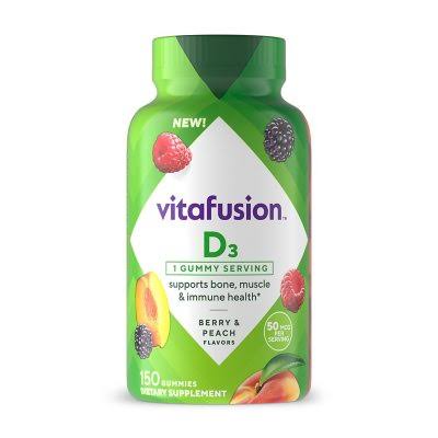 VITAFUSION D3 BERRY & PEACH 150 GUMMIES 50 MCG OFERTA