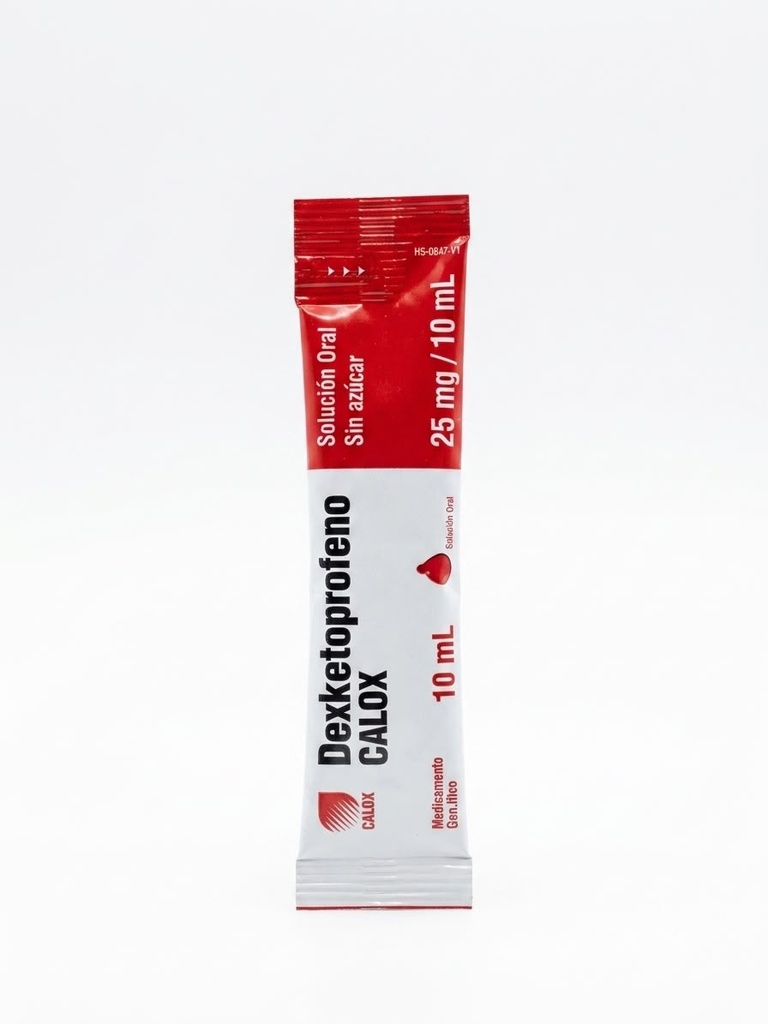 DEXKETOPROFENO 25MG SOBRE DE SOLUCION ORAL CALOX UNIDAD