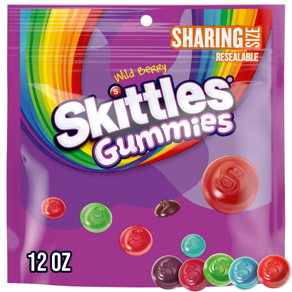 SKITTLES GUMMIES WILD BERRY SHARING SIZE 12 OZ 