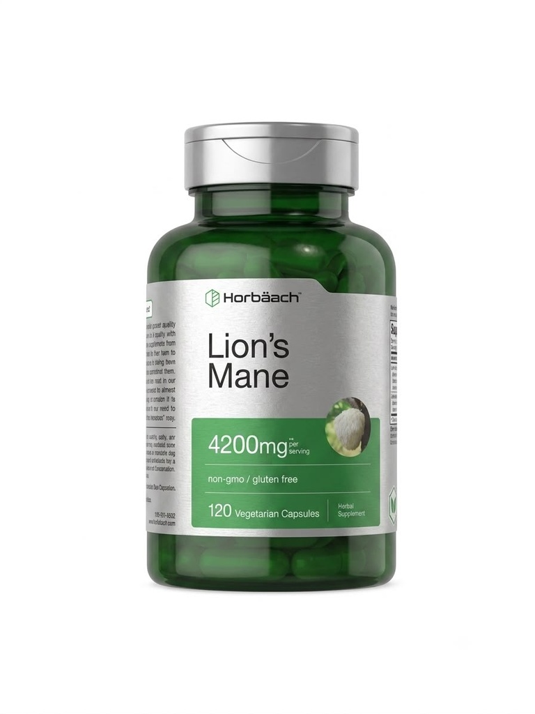 LIONS MANE 4200 MG 120 CAP HORBAACH
