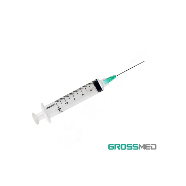 JERINGA 10ML 21G X 1 1/2" UND GROSSMED