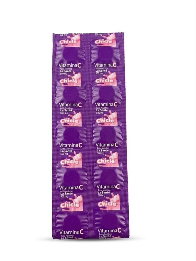 VITAMINA C 500MG X 10 TAB. MASTICABLES SABOR CHICLE LA SANTE