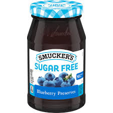 MERMELADA SMUCKERS SUGAR FREE BLUEBERRY PRESERVES 8 X 361 GR