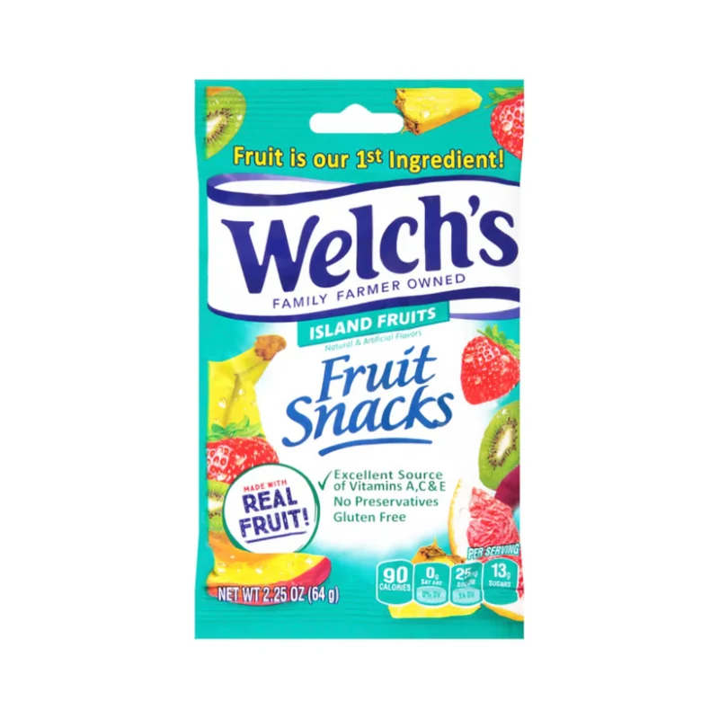 GOMITAS WELCHS ISLAND FRUIT SNACK 16 X 64 GR