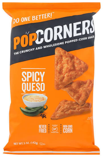 POP CORNERS VARIETY SPICY QUESO PACK 28 X 28.3 GR