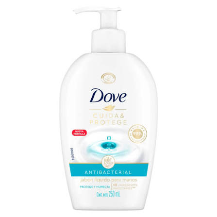 JABON LIQUIDO DOVE CARE & PROTECT ANTIBACTERIAL 6 UNIDADES X 250 ML