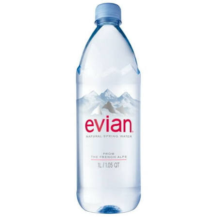 AGUA EVIAN NATURAL 12 X 1 LT
