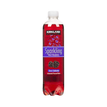 AGUA SPARKLING SABORIZADA KIRKLAND BLACK RASPBERRY 24 X 503 ML