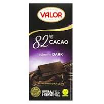CHOCOLATES VALOR 82% CACAO 100 GR
