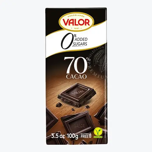 CHOCOLATES VALOR 70% CACAO 100 GR
