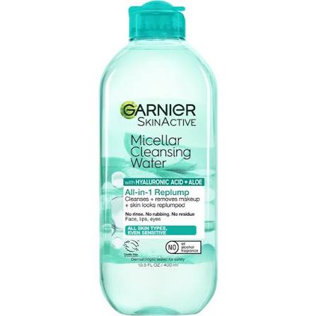 AGUA MICELLAR GARNIER ALL IN 1 HYALURONIC ACID + ALOE  400ml OFERTA