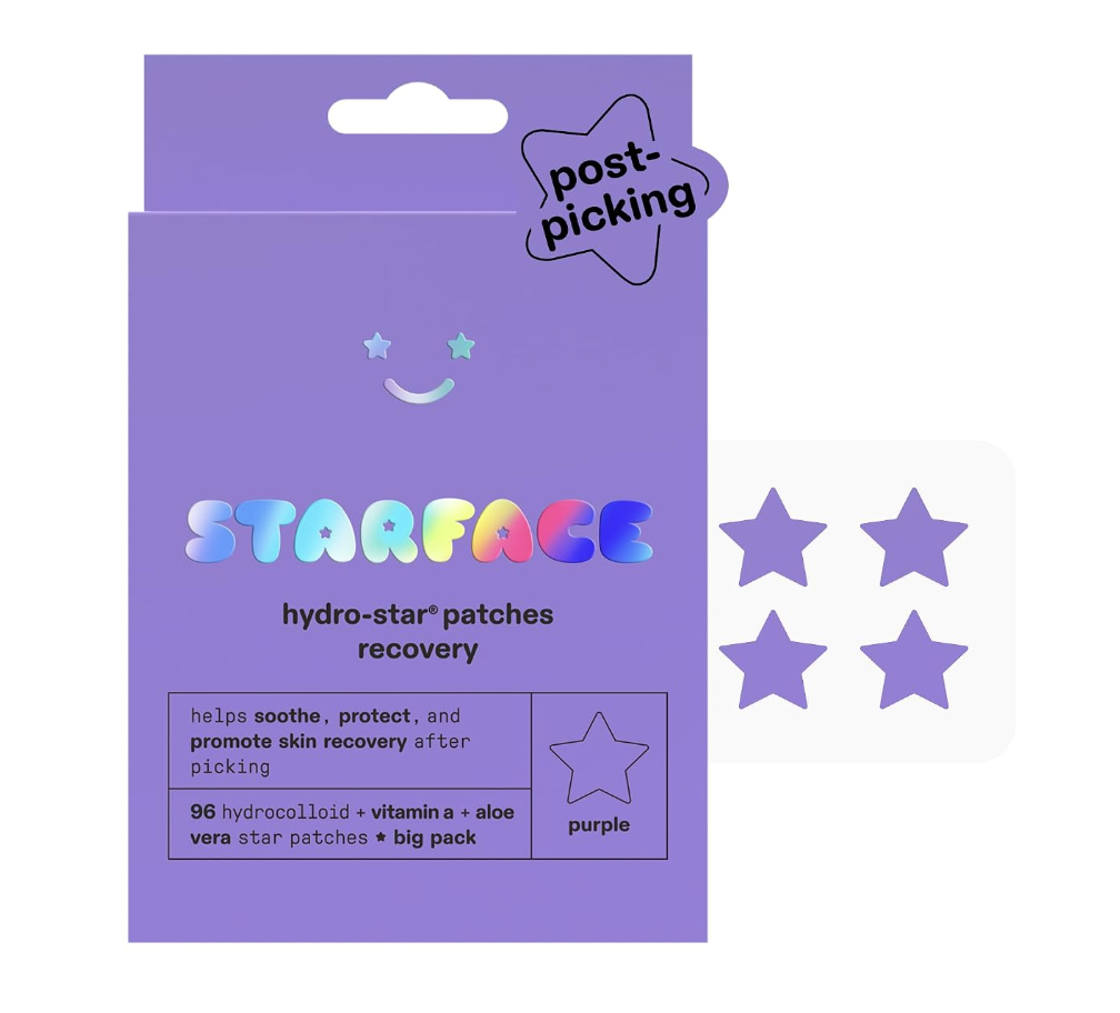 STARFACE PARCHES ESTRELLA HIDROCOLOIDES + AC SALICILICO AZUL/MORADA