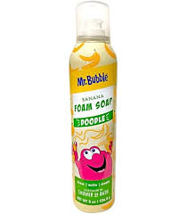 JABON DE ESPUMA Y COLORES BANANA FOAM SOAP MR.BUBBLE 8 OZ