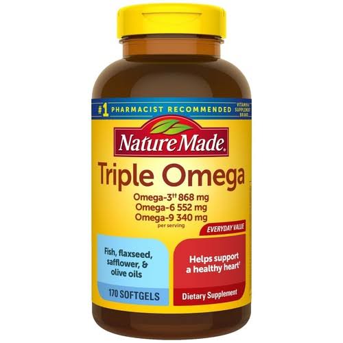 TRIPLE OMEGA CON OMEGA 3-6 Y 9 74 SOFTGELS NATURE MADE