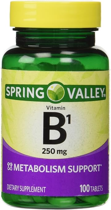 VITAMINA B1 250mg 100 TABLETS SPRING VALLEY