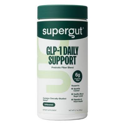 SUPERGUT GLP1 DAILY SUPPORT PREBIOTIC UNFLAVORED 162G