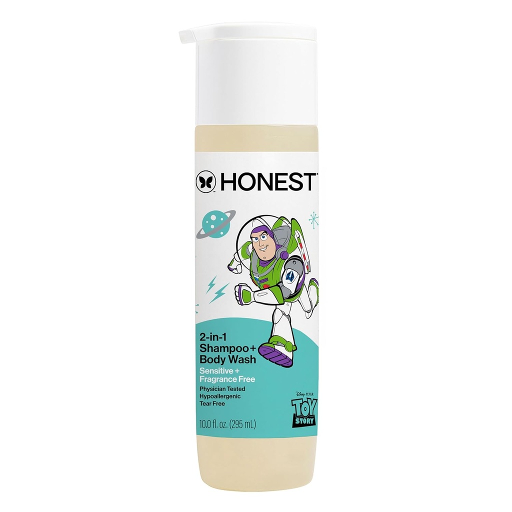 HONEST SHAMPOO & BODY WASH FRAGANCE FREE  295ML