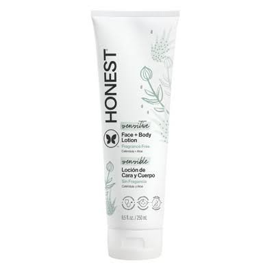 HONEST FACE + BODY LOTION FRAGANCE FREE 250ML