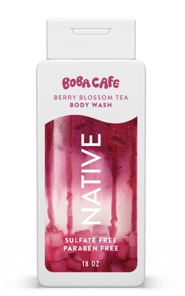 NATIVE BOBA CAFÉ BERRY TEA BODY WASH 532ML