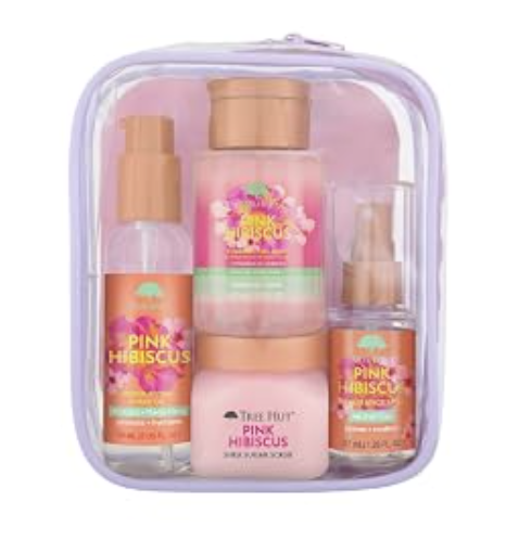 SET DE REGALO PARA LA DUCHA 4 CT TREE PINK HIBISCUS