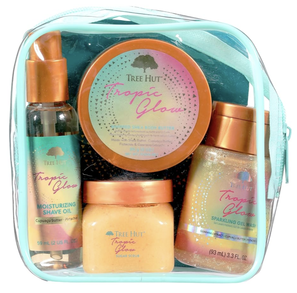 SET DE REGALO PARA LA DUCHA 4 CT TREE TROPIC GLOVV 