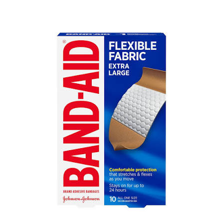 BAND-AID TOUGH SRIPS X 10 ALL ONE SIZE