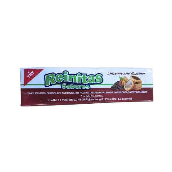 GALLETA REINITA SABOR CHOCOLATE Y AVELLANA 150 GR
