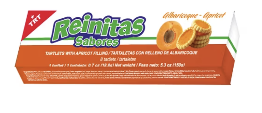 GALLETA REINITA SABOR ALBARICOQUE APRICOT 150 GR