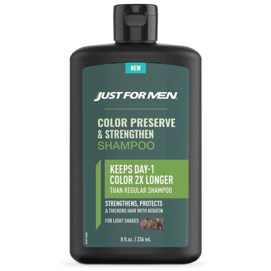 SHAMPOO JUST FOR MEN LIGHT SHADES PRESERVE & STRENGTHEN 236 ML