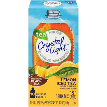 CRYSTAL LIGHT LEMON ICED TEA 10 SOBRES