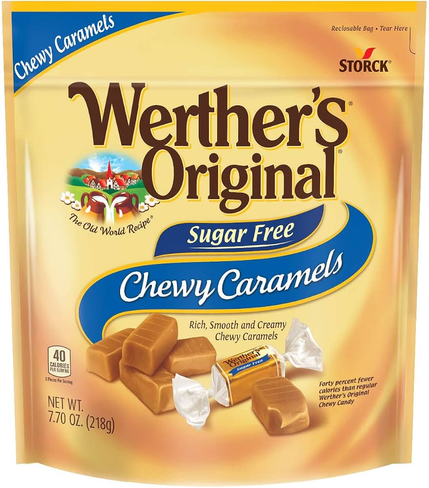 WERTHER´S ORIGINAL SUGAR FREE CHEWY CARAMELS  218G