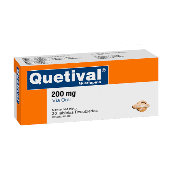 QUETIVAL 200MG. X30TA