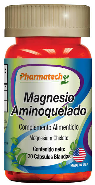 MAGNESIO AMINOQUELADO (SUPLEMENTO ALIMENTICIO) 200MG X30