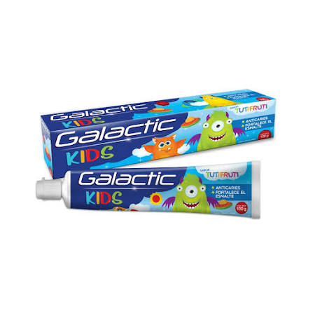 GALACTIC CREMA DENTAL NIÑO TUTTI FRUTTI 100G