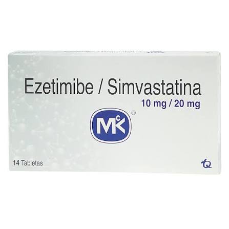 EZETIMIBE - SIMVASTATINA 10 MG - 20 MG  14 TAB MK