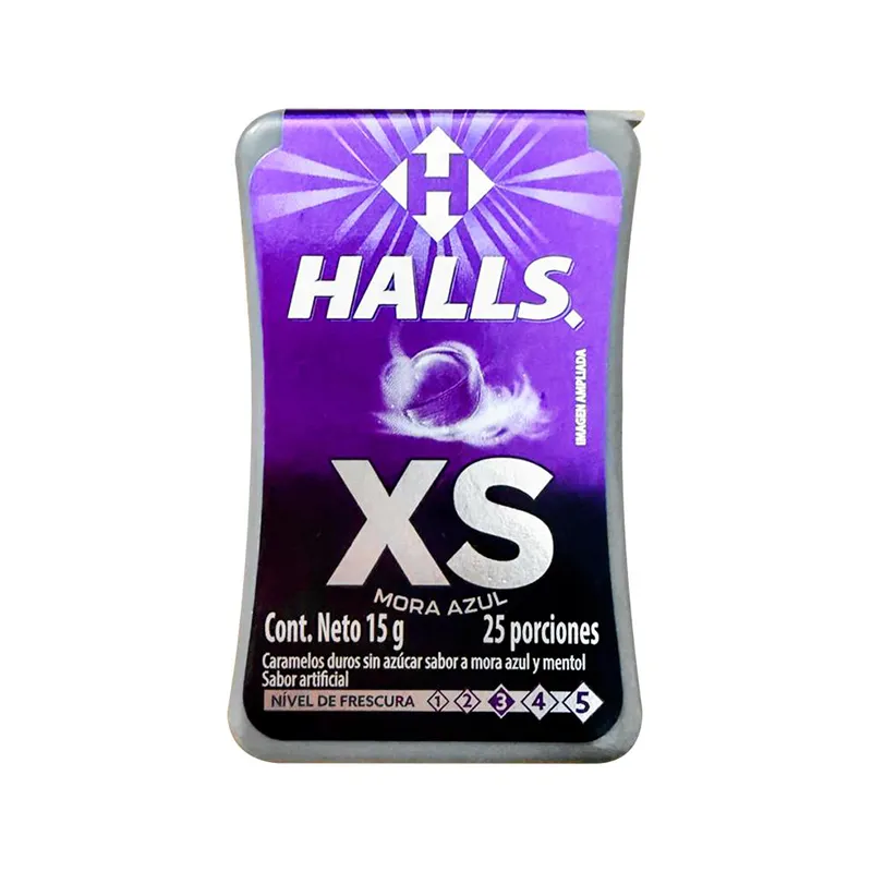 HALLS XS MORA AZUL X 25 DROPS