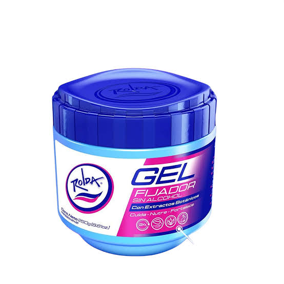 GEL FIJADOR ENVASE BOTE AZUL 250G ROLDA