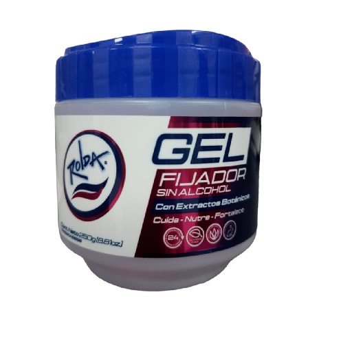 GEL FIJADOR ENVASE BOTE BLANCO 250G ROLDA