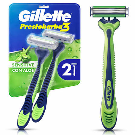 GILLETTE 3 SENSITIVE MAQUINA DE AFEITAR X2
